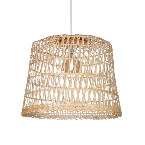 Campana de mimbre natural 60x40cm calada